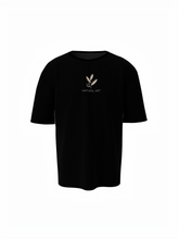 Blooming Graphic Unisex Black Oversized T-Shirt